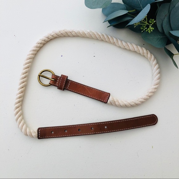 Michael Stars Accessories - Michael Stars Twisted Rope Skinny Belt